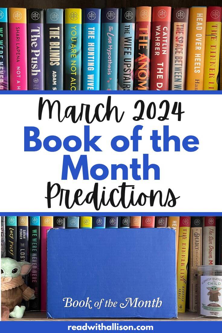 Book of the Month March 2024 Predictions Read With Allison