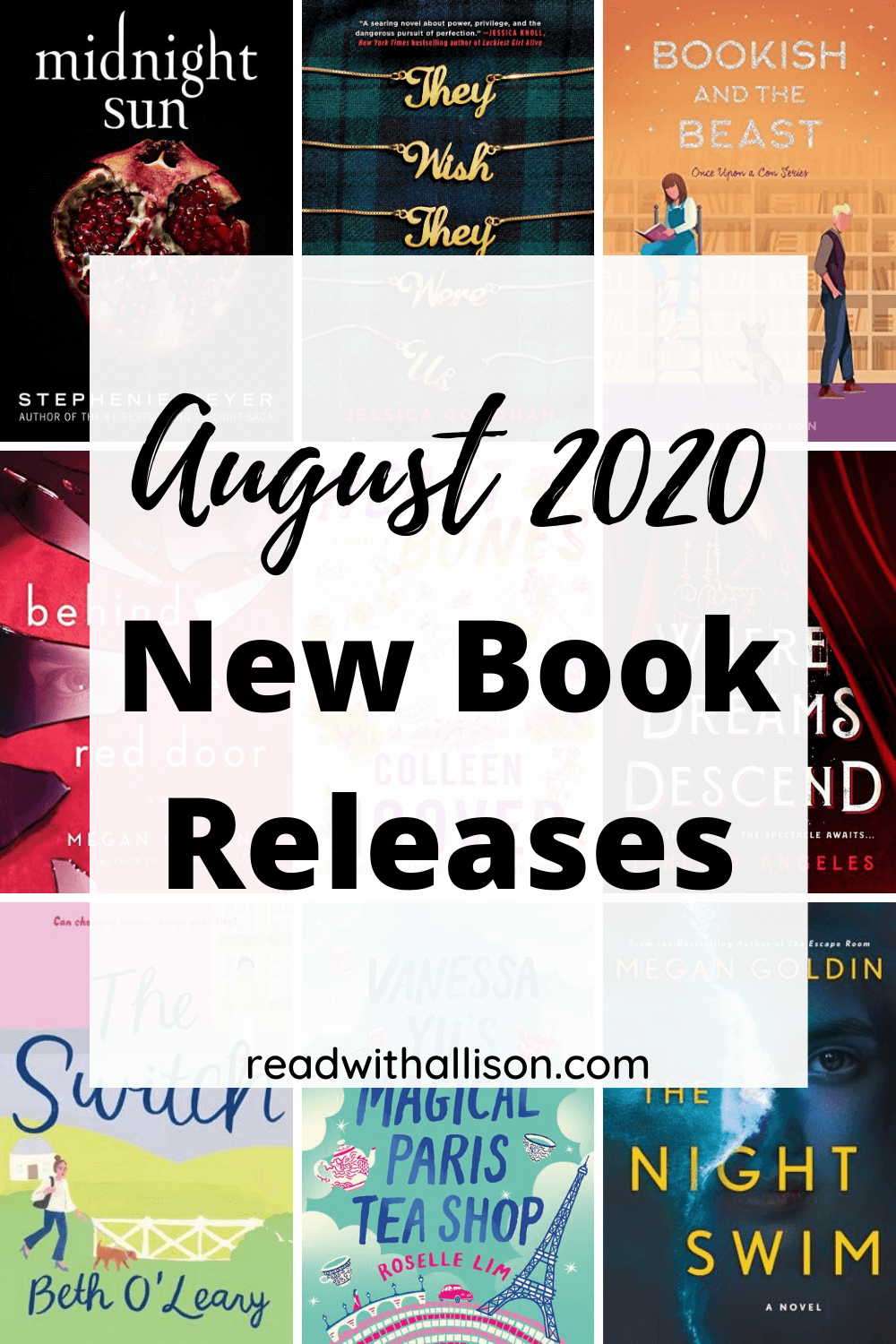 New Book Releases August 2020 - Read With Allison