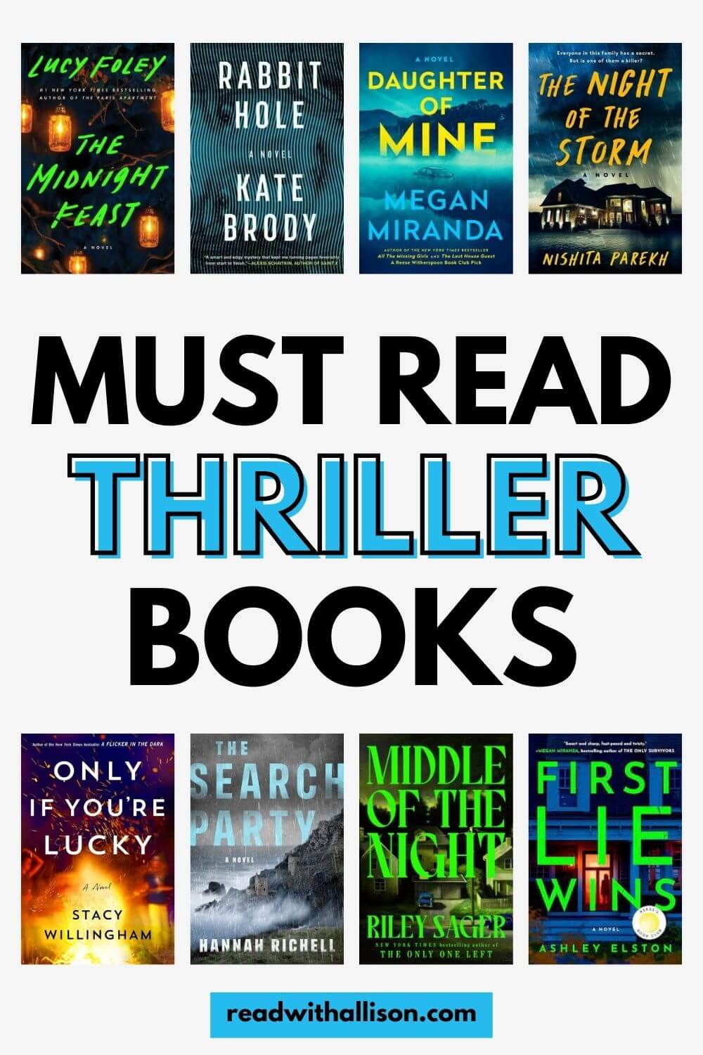 Best New Thriller Books Of 2024 - Read With Allison